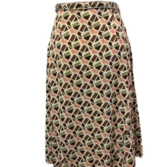 Max Studio, Maxi knee length Skirt, draw string waist, multi color, size Med - Picture 2 of 10